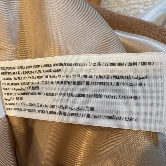 Abercrombie & Fitch Camel Wool Blend Coat - Picture 12 of 13